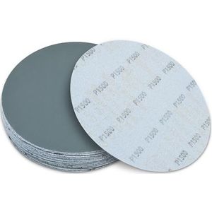 150 mm schuurschijven voor polijstkorrel 1500, schuurpapier 150 mm klittenband voor excentrische schuurmachine (18 stuks)