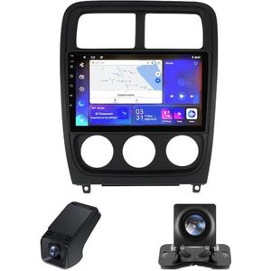 9inch Car Radio Touchscreen geldt voor Dodge Caliber PM 2009-2013,Autoradio 2 Din, Achteruitrijcamera Compatibel met CarPlay/Android Auto/Bluetooth FM/RDS Radio(NF-1)