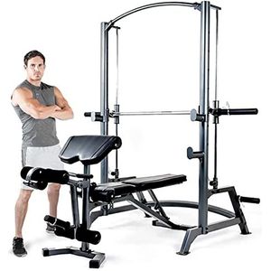 Marcy SM-1050 Smith Machine Squat Power Rack Multi Gym (Gewichtsbank van 270kg Gewichtscapaciteit)