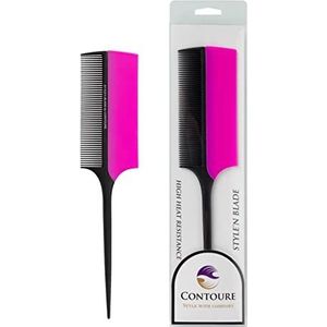 STYLE'nBLADE Professionele haarstylingkam met siliconen hitteschildbescherming / hoge hittebestendigheid/vermindering van hoofdhuidbrandwonden door krultangen en hete haartoestellen