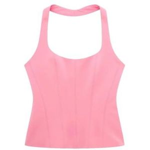 Vrouwen Halter Neck Vest voor Backless Tank Tops voor Vrouwen, Vrouwelijke Camis, roze, XS