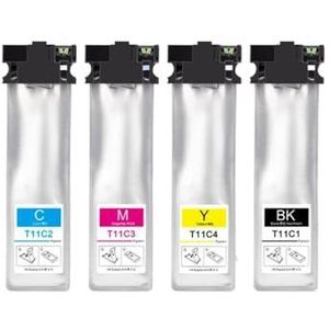 hJNGdU Pigment inktzak, compatibel met WF-C5390DW WF-C5890DWF CARTRIDE PRINTER met chip, 60 ml per verpakking, compatibel met Europa (1 stuk - M)