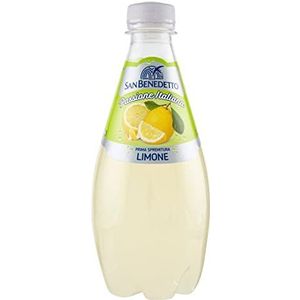 24x San Benedetto Prima Spremitura Limone Passione Italiana PET 40cl Soda 100% Italiaanse drank gasvormig lemonade