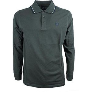 BE BOARD Poloshirt voor heren met lange mouwen, 100% katoen, oversized