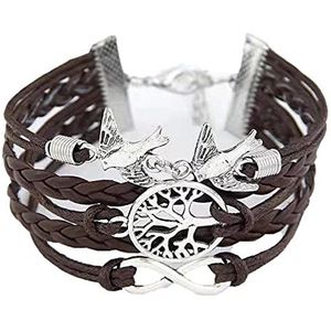 Armband voor Man Lederen Armband Vriendschap Armbanden, Charm Armbanden, Armband Voor Vrouwen, Life Tree Party Kralen Armbanden Lederen Armband Charms Voor Armbanden Vrede Duif Kralen Armbanden Pendan