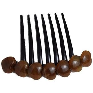 Haarkam, stijltang, kam voor haar, temperament voor haar, clip voor haar, eenvoudige kam, hoofdtooi voor dames, bruid (bruin)