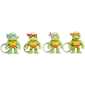 Teenage Mutant Ninja Turtles 2.5"" 4-Pack Keychain Collectible Die-Cast Figure, Toys for Kids and Adults