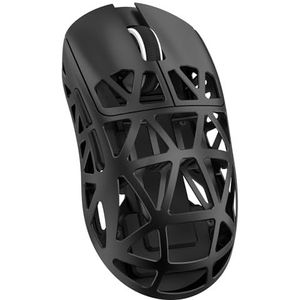 ATTACK SHARK PixArt PAW3950, draadloze 8K-muis, superlicht, 48 g, BT/2.4G/bekabelde, instelbare DPI 42000, Office Mice voor Win11/Xbox/PS/Mac, zwart