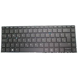 Laptoptoetsenbord voor HP EliteBook 1040 G4 zwart met achtergrondverlichting voor België BE/RO Roemeens/Duits GR/Thailand TI/Sloveens SL(Slovenian SL)
