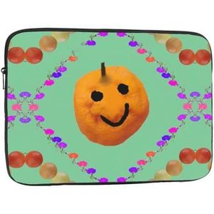 Smiley Citrus laptoptas, duurzame schokbestendige hoes, draagbare draagbare laptoptas voor 17 inch laptop.