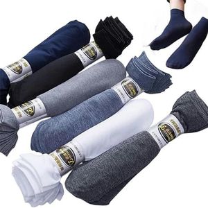 RKYNOOZX Sokken 5 paar mannen katoenen sokken stijl zwart business mannen sokken zacht ademend zomer winter voor mannen sokken 15-EU 39-43 (5 paar)