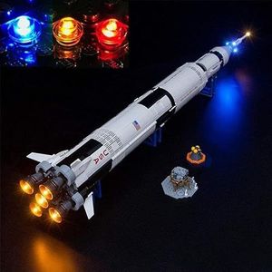 USB LED-lichtset voor Lego Rocket 21309 NASA Apollo Saturn V bouwstenen - NIET inclusief Lego-model