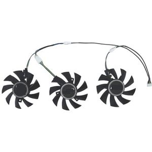 Videokaartventilator, 3 stuks FD8015U12D, voor ASRock voor RX 5700 XT voor Challenger Pro 8G OC, 5600XT voor Phantom voor Gaming 6G, voor VII 16g