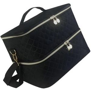 Zymoplas Draagbare Nagellak Opbergtas met Duurzame Ritsen Reizen Cosmetische Organizer Case Flessen, Type 1