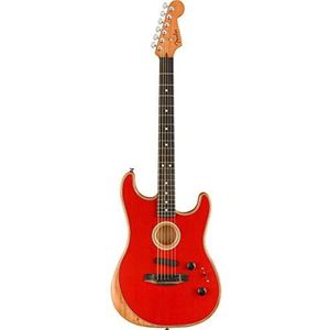 Fender AM Acoustasonic Stratocaster Dakota Red - Akoestische gitaar