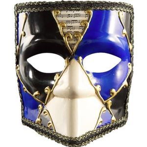 Sanfly Venetiaanse Stijl Handgemaakte Masker Volledige Gezicht Maskerade Party Masker Fancy Dress Masker Voor Cosplay Halloween Party Accessoires