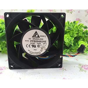 Delta 9238 PFB0948UHE 48V 0.80A 9cm 4-wire high air volume cabinet inverter fan
