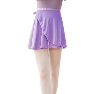 UBOHUZ Dames Ballet Rokken Wrap Tutu Dans Rok Chiffon Tie Up Short voor Dansen voor Vrouwen, lichtpaars, XL Height 160-175cm