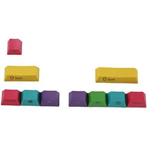 OEM Profiel PBT RGBY CMYK Modifiers 10 Sleutels Laser Gegraveerde Keycaps Mac Keycaps voor Cherry MX Mechanische Toetsenbord (CMYK Normale Zijkant)