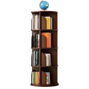CLoxks Draaiende boekenkast, meerlaagse roterende boekenplank, 360° draaibare boekenplank, voor kleine ruimte, staande boekenkast, slaapkamer, woonkamer, hol
