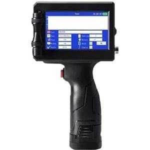 Brede codeertoepassingen P15 12,7 mm labelprinter QR Bar Batchcode Datumnummer Logo Vervaldatum Handheld inkjetprinter 28 talen Draagbaar Lichtgewicht en handig(With 1 cartridge)