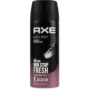 3 x Axe Men Black Night Deodorant/Bodyspray - 150 ml