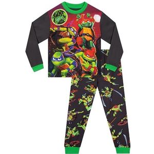Teenage Mutant Ninja Turtles Pyjama’s | Lange Mouw Pyjama’s Voor Jongens | Jongens Pyjama Sets | Grijs 134