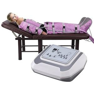 Full Body Massager Pressotherapie Massage Lymfedrainage Circulatie & Spierontspanning, Air Wave Been Luchtcompressie Massager Machine(Purple)