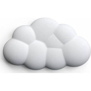 QPSJXN Ergonomisch geheugenschuim muis polssteun kussen compatibel met pijnverlichting met anti-slip basis compatibel met de meeste muismodellen (wit kort)