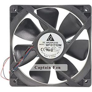 WFB1212M Delta Fan DC 12V Ventilator 0.33A 120 * 120 * 25MM 2-draads axiale ventilator voor chassiskast