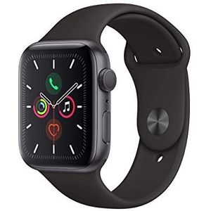 Apple Watch Series 5 (GPS, 44mm) - Space Grey Aluminium Case with Black Sport Band (Refurbished)