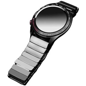Keramische band geschikt for Huawei horloge GT 2 pro/3 pro/GT2e 46 band geschikt for Samsung Galaxy 46mm/Gear S3/S4 Frontier 22mm armband geschikt for Amazfit GTR4 3(Size:Gear S3,Color:White stripe)