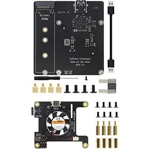 AMIUHOUN X876 V1.1 M.2 NVME SSD Uitbreidingskaart+X732 V1.1 Uitbreiding met Kit 4B Opslag