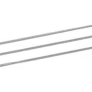 5 m/partij 1,3-2,5 mm goud rhodium koper bulk fijne ketting ketting voor doe-het-zelf sieraden maken benodigdheden kettingen bevindingen accessoires-rhodium 01-3,5 mm x 5 m