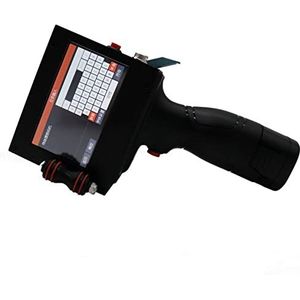 Draagbare inkjetprinter Handheld inkjetprinter, voedsel en drankkarton stalen plaat batterij, datum en houdbaarheid, kleine draagbare printer voor codedatumlabel