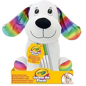 Crayola - Colour Me Plush, Knuffel om te Kleuren met 3 Viltstiften, Puppy, Creatieve Activiteit en Cadeau voor Kinderen, vanaf 3 jaar, 2017707