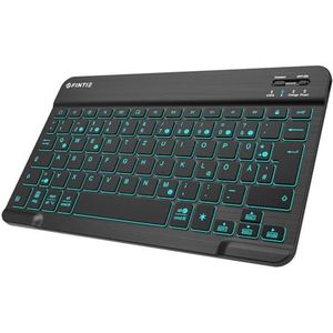 Fintie Verlicht tablettoetsenbord (Duitse QWERTZ-lay-out), 10 inch bluetooth-toetsenbord met achtergrondverlichting, voor Samsung Galaxy Tab A9+/S6 Lite/S9 FE, Xiaomi Pad 6