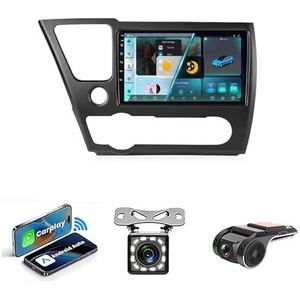 9-inch Touchscreen Autoradio Met Bluetooth Autoradio Voor Honda Civic 9 2013 2014 2015 2016 Plug en Play Android 14 2Din Autoradio Radio Android Automatische Bluetooth USB RVC SWC(NF-2 WIFI 2G+32G)