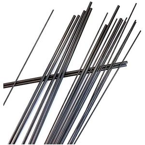 Carbon Fiber bar kit, Carbon Fiber Rods, 20 STKS Carbon Fiber Ronde Staaf Dia 1 MM 2 MM 3 MM 4 MM 5 MM 6 MM 0.5 M Sterkte Lichtgewicht DIY Composiet Accessoire for Camping Tent, Vlieger, Winnower, (Kl