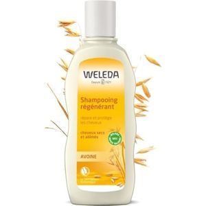 Weleda Haer opbouw-shampoo, natuurlijke cosmetica, verzorgende douche voor beschadigd en droog haar, haarshampoo maakt het haar glad en vermindert haarbreuk en gespleten (1 x 190 ml)