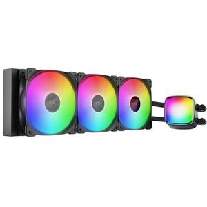 Geometric Future Eskimo Pro - 360 mm AIO CPU vloeistofwaterkoeler - RGB PWM Squama 2501B ventilator x 3- Fit Intel LGA 1700, AMDAM5 - Zwart- (GEO-EP-36B)