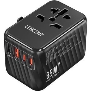 Solight PA41 - Universele Reisstekker voor de gehele Wereld 230V USB poort