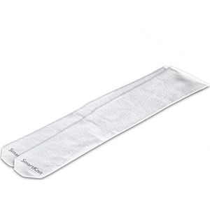 SmartKnit Volwassen AFO Interface Naadloze Gevoeligheid Sokken (Wit, Regulier