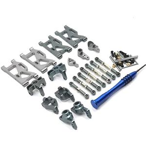 Metalen zeven sets accessoires for WLtoy 144010 124019 124017-16-18 144001 02 afstandsbediening auto(Dark Grey)