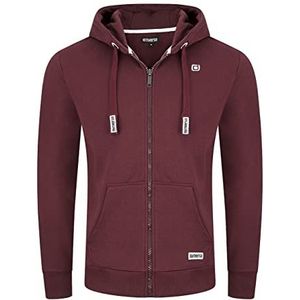 riverso herenjack met capuchon Noah sweatjack sweatshirt capuchon capuchon ritssluiting basic effen katoen grijs bruin groen rood blauw zwart S M L XL 2XL 3XL 4XL 5XL