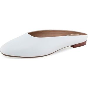 Aerosoles Dames Amara Mule, helder wit glanzend leer, 10 UK, Helder wit glanzend leer, 43 EU
