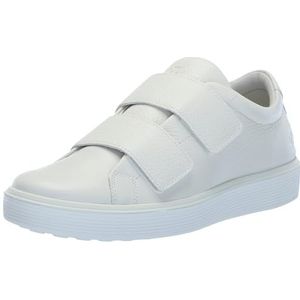 ECCO Soft 60 Two Strap Premium Sneakers voor heren, wit/weelderige tuin, 5-5,5, Witte weelderige tuin, 37/37.5 EU