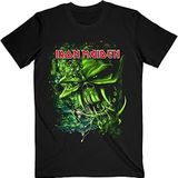 Iron Maiden T Shirt Final Frontier Groen Band Logo nieuw Officieel Mannen Zwart