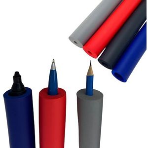 ATC Handels GmbH Handvatverdikking van schuim in verschillende kleuren en diameters - Lengte ca. 29 cm - hulp bij moeilijk vast te pakken voorwerpen (8 stuks, rood binnen Ø 9mm)