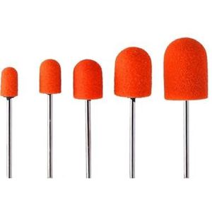 Schuurbanden Caps, Nagelschuurdoppen Rubberen nagelboor Accessoires Pakket van 50 Veelkleurig Meerdere maten(10x15 80-red)